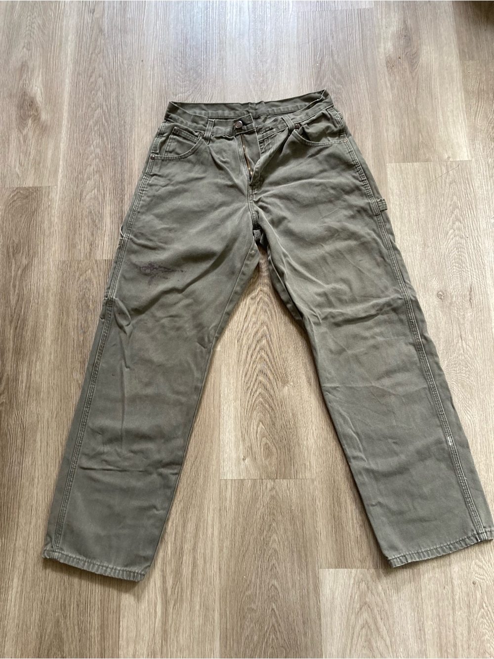 Dickies Men's Carpenter-Style Cargo Pants - Olive Green